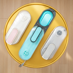 Manufacturer wholesale pink blue grey foldable dog water bottle portable