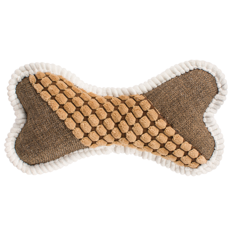 Wholesale Custom Logo Beige Chew Dog Toy Tough
