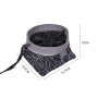 Manufacturer wholesale foldable polyester portable travel dog food bag bowl