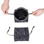 Manufacturer wholesale foldable polyester portable travel dog food bag bowl