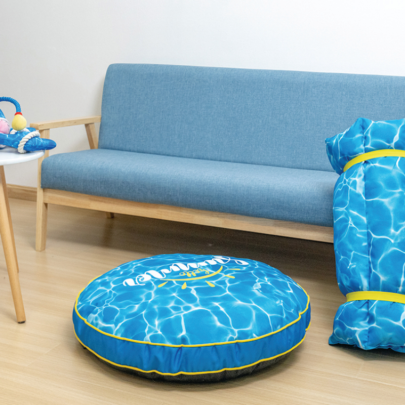 Manufacturer wholesale summer new design blue dog bed oxford material