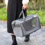 Wholesale Portable Outdoor Breathable Detachable Small Dog Cat Carrier Bag with Wheels
