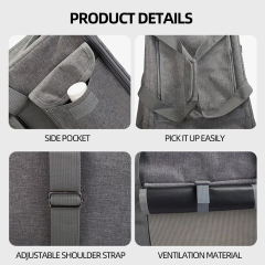 Wholesale Portable Outdoor Breathable Detachable Small Dog Cat Carrier Bag with Wheels