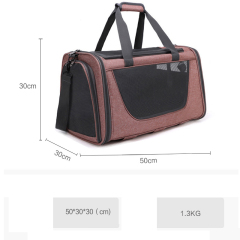 Wholesale Portable Outdoor Breathable Detachable Small Dog Cat Carrier Bag with Wheels