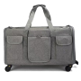 Wholesale Portable Outdoor Breathable Detachable Small Dog Cat Carrier Bag with Wheels