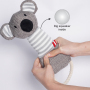 Manufacturer Wholesale Custom Logo Grey Chew Rope Squeaky Plush Dog Toys