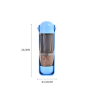 Manufacturer wholesale foldable dog water bottle with poop bag food storage