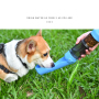 Manufacturer wholesale foldable dog water bottle with poop bag food storage