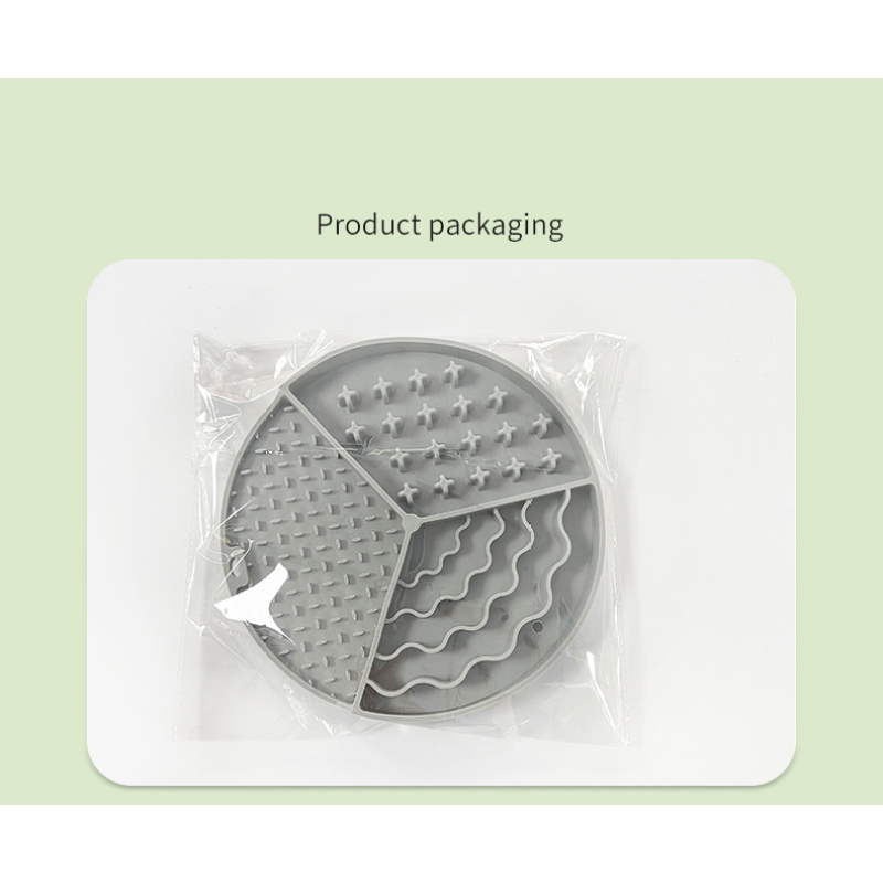 Manufacturer wholesale silicone slow feeder round dog lick mat