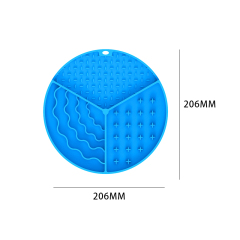 Manufacturer wholesale silicone slow feeder round dog lick mat