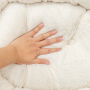 Manufacturer wholesale soft plush fluffy cat dog warm bed