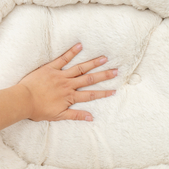 Manufacturer wholesale soft plush fluffy cat dog warm bed