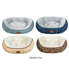 Manufacturer wholesale soft plush fluffy cat dog warm bed