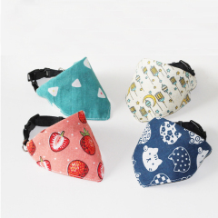Manufacturer wholesale multi-design adjustable buckle dog bandana collar