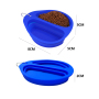 Manufacturer wholesale silicone dog two bowls collapsible