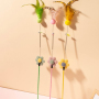 Wholesale  Flower Feather Teaser Cat Stick Toys