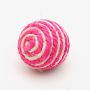 Manufacturer wholesale bite resistance multi-color sisal cat scratching rope ball toy