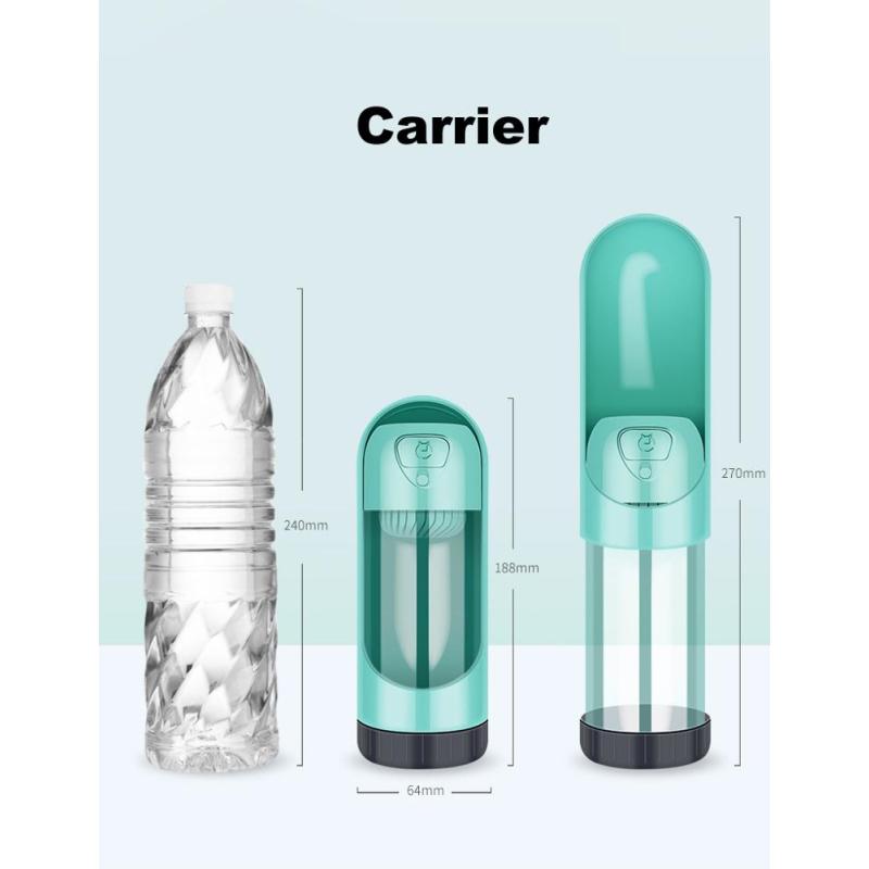 Manufacturer wholesale custom logo adjustable multi colors portable carrier outdoor bottle for dog