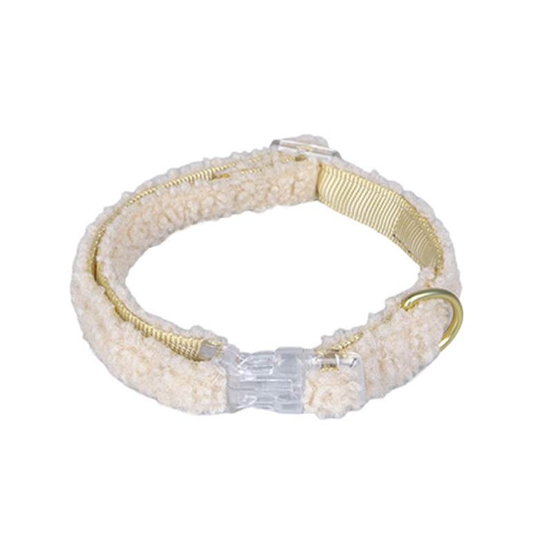 Wholesale Custom Logo Adjustable Dog Collar Lamb Wool