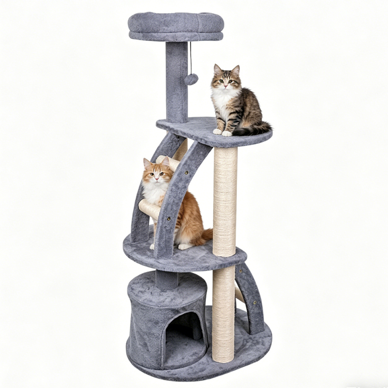 Manufacturer Wholesale Sisal Wood Stairs Cat Tree