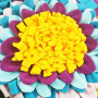 Manufacturer wholesale pink blue dog snuffle mat sun flower design