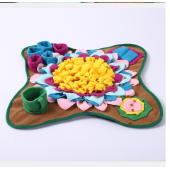 Manufacturer wholesale pink blue dog snuffle mat sun flower design