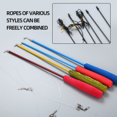 Wholesale Three Four Sections Extendable Adjustable Cat Teasing Stick