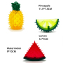 Manufacturer wholesale fruit watermelon lemon pineapple dog rubber toys