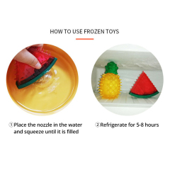 Manufacturer wholesale fruit watermelon lemon pineapple dog rubber toys