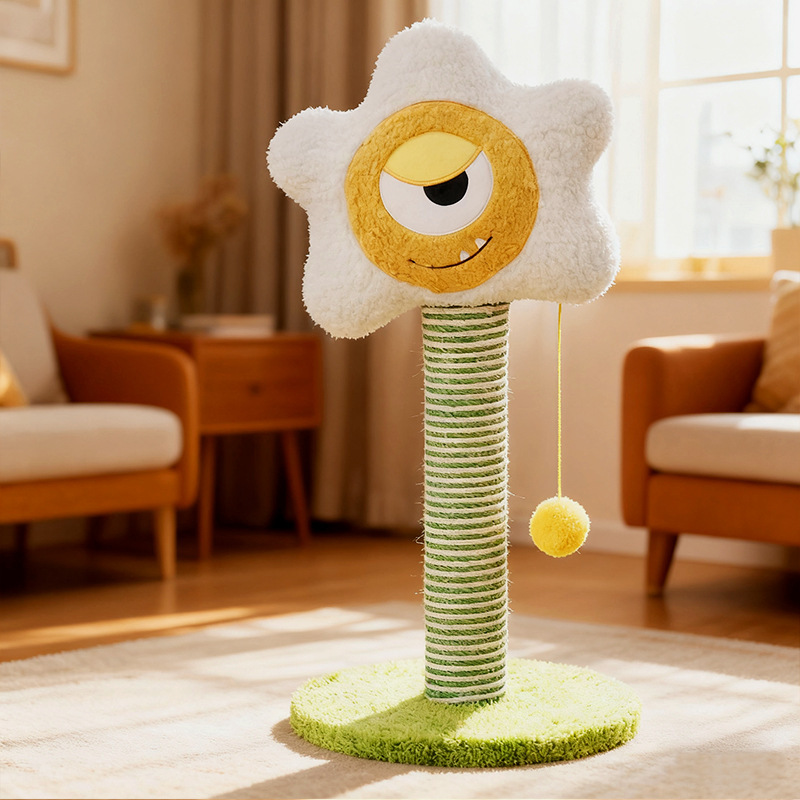 Wholesale Short Plush Cute Sisal Small Cat Scratcher Post