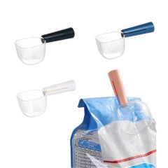 Manufacturer wholesale multi-functional sealing clip cat dog food scoop with scale measurement