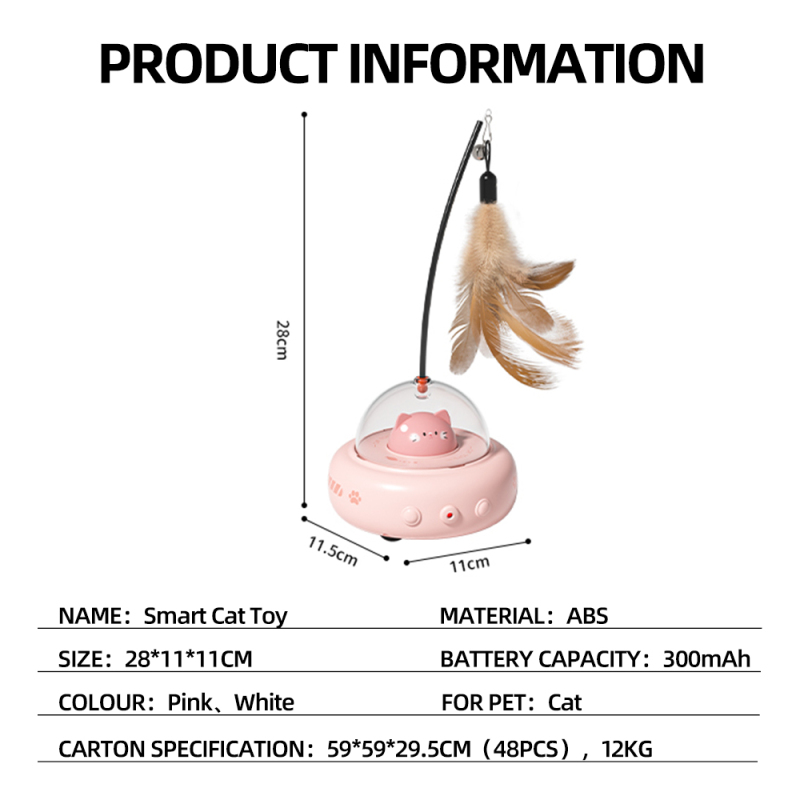 Wholesale Automatic Feather Cat Toy Interactive