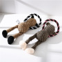 Manufacturer wholesale squeaky dog plush rope toys monkey lion elephant