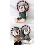 Manufacturer wholesale squeaky dog plush rope toys monkey lion elephant