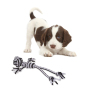 Manufacturer wholesale bite-resistance black white dog hard rope toys set