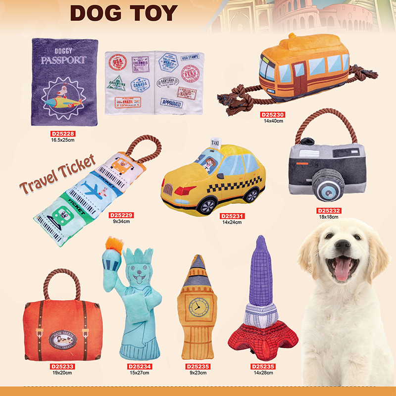 Manufacturer wholesale artificial travel chew OEM dog plush toys
