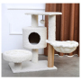 Manufacturer wholesale multi-colors sisal short plush cat scratcher house