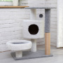 Manufacturer wholesale multi-colors sisal short plush cat scratcher house