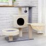 Manufacturer wholesale multi-colors sisal short plush cat scratcher house
