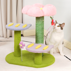 Manufacturer wholesale custom flower design cat tower tree