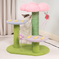 Manufacturer wholesale custom flower design cat tower tree