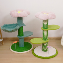 Manufacturer wholesale custom flower design cat tower tree