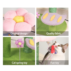 Manufacturer wholesale custom flower design cat tower tree