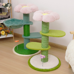 Manufacturer wholesale custom flower design cat tower tree