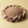 Wholesale Manufacturer Custom Logo Pet Product Supplier Weaving Round Donut Cat Dog Bed Luxury