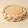 Wholesale Manufacturer Custom Logo Pet Product Supplier Weaving Round Donut Cat Dog Bed Luxury