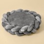 Wholesale Manufacturer Custom Logo Pet Product Supplier Weaving Round Donut Cat Dog Bed Luxury