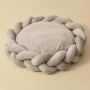 Wholesale Manufacturer Custom Logo Pet Product Supplier Weaving Round Donut Cat Dog Bed Luxury