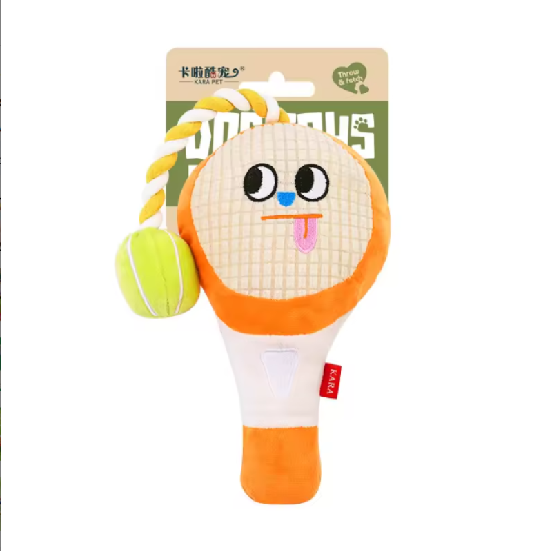 Wholesale Custom Logo Rope Squeaky Dog Toy for Chewers