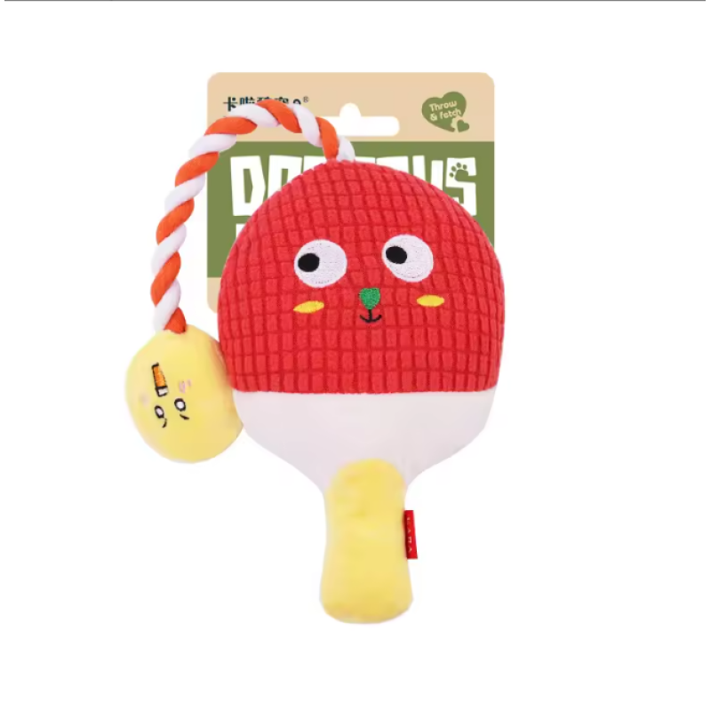 Wholesale Custom Logo Rope Squeaky Dog Toy for Chewers